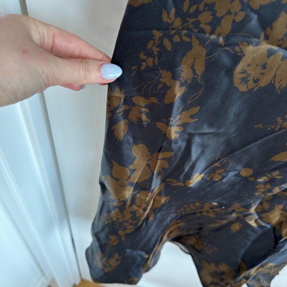 NWT Reformation Parma Silk Maxi Slip Dress Sz L Night Garden Floral Slim - Picture 7 of 10